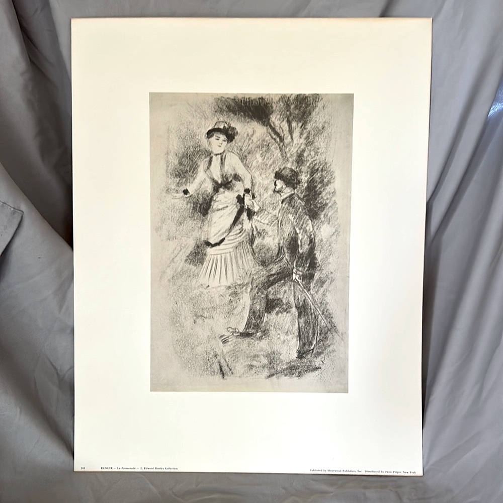 RENOIR "LA PROMENADE" LITHOGRAPH BY PENN PRINTS NEW YORK